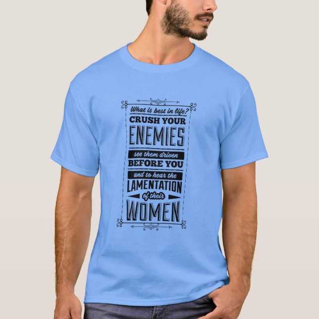 Camiseta Esmague seus inimigos (Frente)