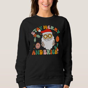 Camiseta Esmeril Retro Fique Feliz E Fixe De Natal Brilhant