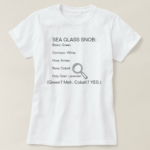 Camiseta Esnobe do Vidro do Mar (Verde? Meh. Cobalto? SIM.)