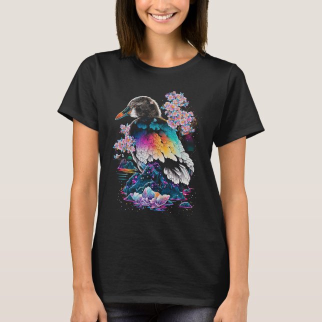 Camiseta Esoteric Duck Crystals Cute Illustration  1 (Frente)