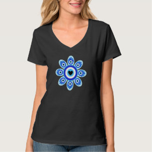 Camiseta Esoterícia Mística Floral de Olhos mau