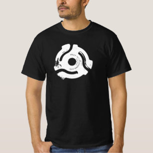 Camiseta Espaçador de registro retrô de vinilo a 45 RPM p
