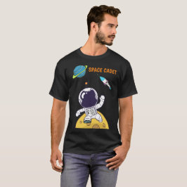Camiseta Espaçador Explorando Cadete Espacial Exterior