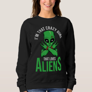 Camiseta Espachante de Alienígena Ufo Eu sou Aquela Garota 