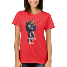 Camiseta Espacial Tocando Gaita de Foles de Astron