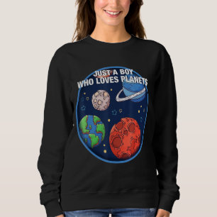 Camiseta Espaço Apenas Um Menino Que Ama Planetas