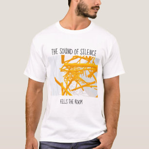 Camiseta Espaço arquitetônico com forma geométrica brilh