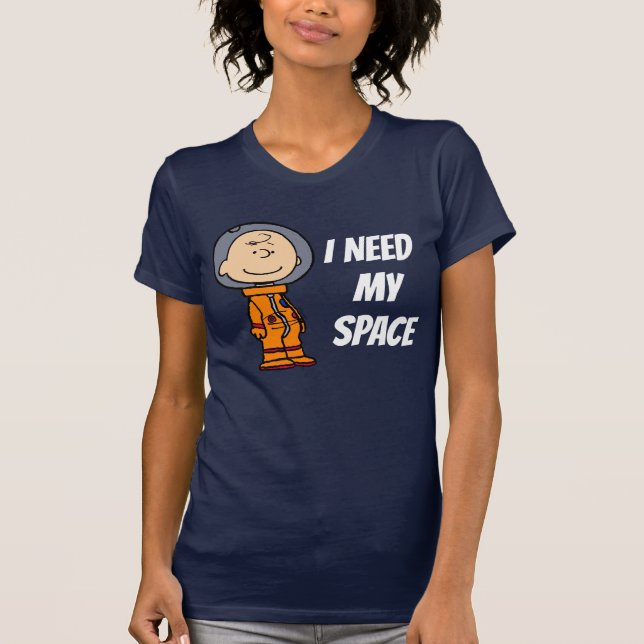 Camiseta ESPAÇO | Astronauta Charlie Brown (Frente)