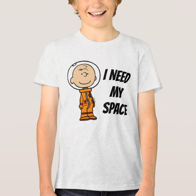 Camiseta ESPAÇO | Astronauta Charlie Brown (Frente)