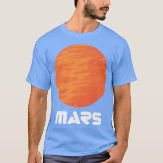 Camiseta Espaço Astronauta do Planeta Vermelho Marte
