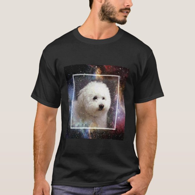 Camiseta Espaço Bichon Frise 1 (Frente)