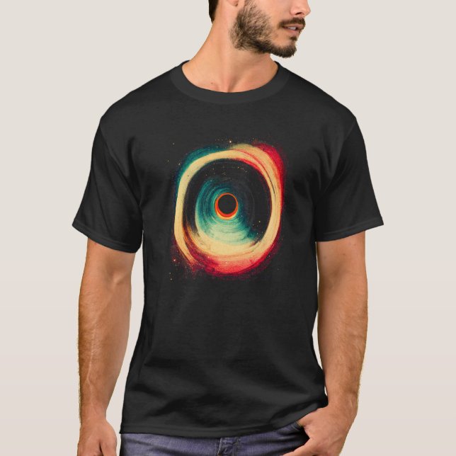 Camiseta Espaço Black Hole Gravity Science Astrology Psyche (Frente)