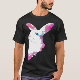 Camiseta Espaço Cinto Arco-Íris Gaussiano Coelho Blur Galác