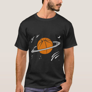 Camiseta Espaço da Galáxia Saturno Ring do Planeta Esportiv