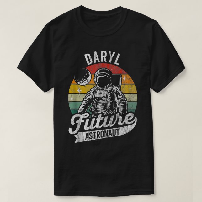 Camiseta Espaço de astronauta Daryl Future personalizado pe (Frente do Design)