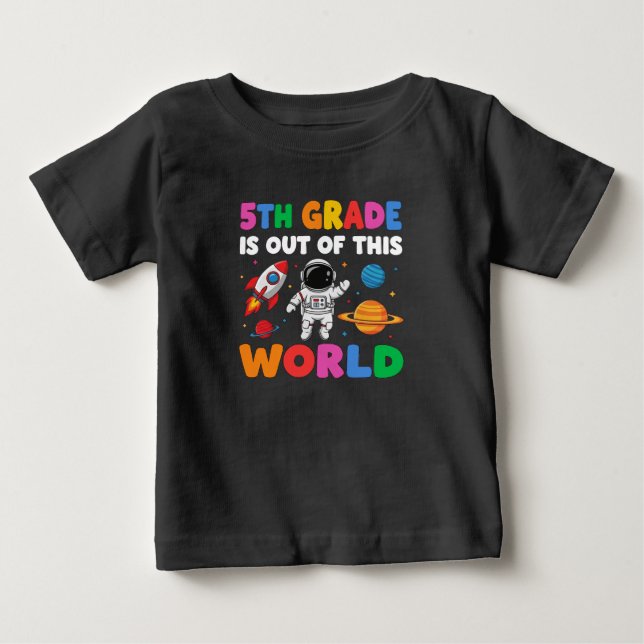 Camiseta Espaço de Astronauta para Professores do Nível 5 (Frente)