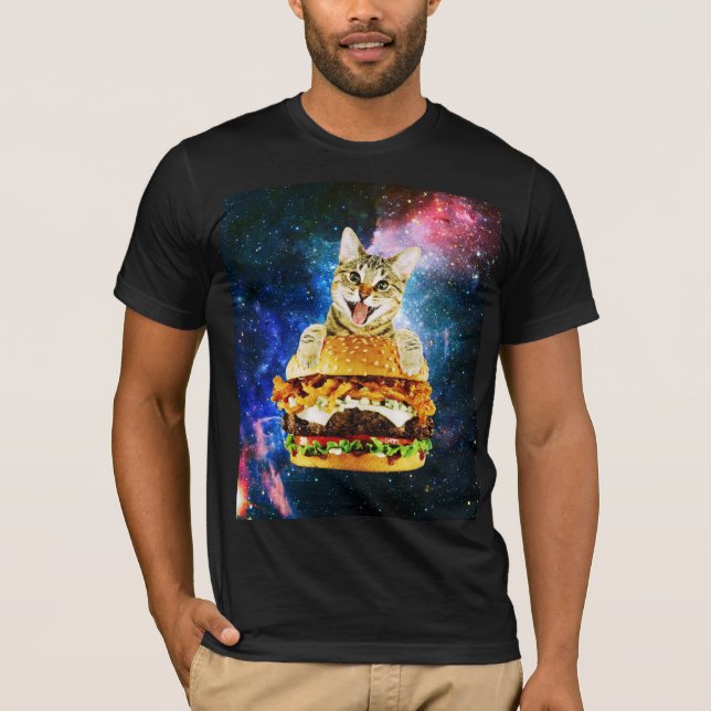 Camiseta Espaço de burger engraçado (Frente)