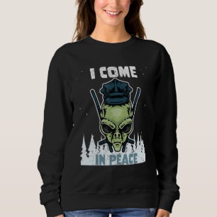 Camiseta Espaço de Ciência da Galáxia alienígena Eu Vim Em