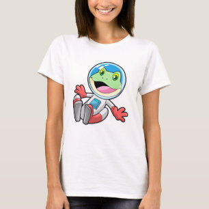Camiseta Espaço de fantasia do astronauta do sapo