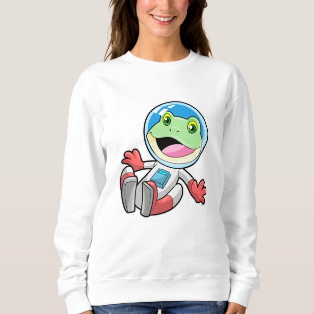 Camiseta Espaço de fantasia do astronauta do sapo (Frente)