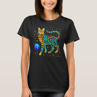 Camiseta Espaço de Gato de Bengala
