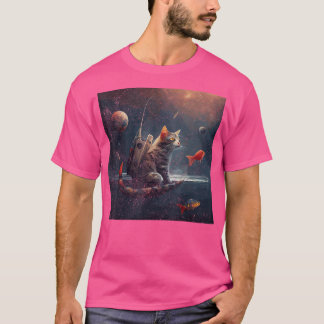 Camiseta Espaço de Pesca de Gato
