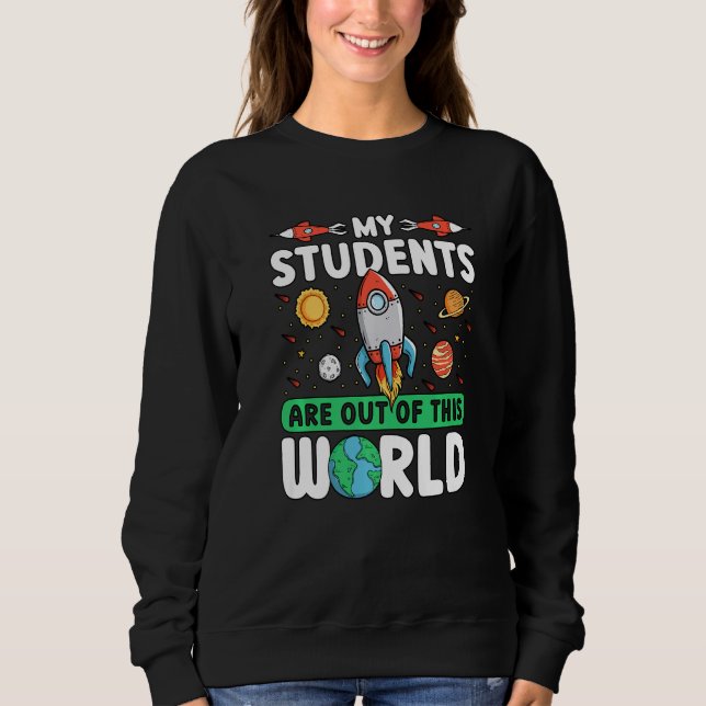 Camiseta Espaço De Professores - Os Meus Alunos Estão Fora  (Frente)