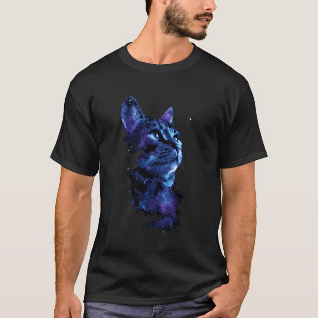 Camiseta Espaço de Rosto de Gato (Frente)