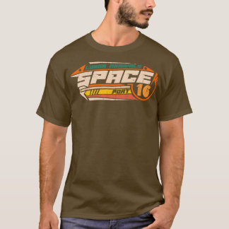 Camiseta Espaço design Lunar espaçonave emblema futurista