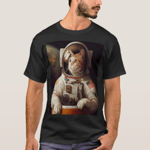 Camiseta Espaço do Astronauta de Gato