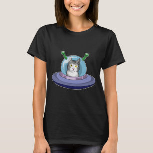 Camiseta Espaço do Cat Spaceship