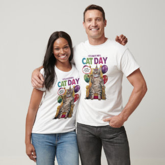 CAMISETA ESPAÇO DO DIA DE GATO