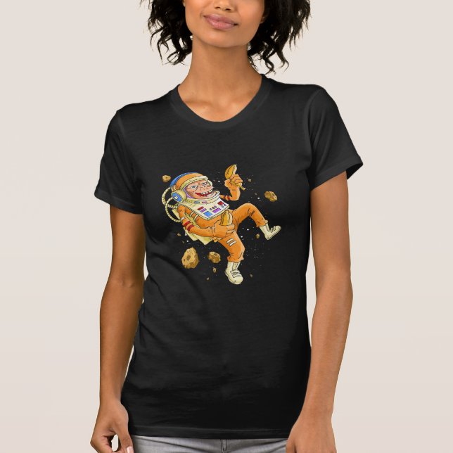 Camiseta Espaço do macaco astronauta (Frente)