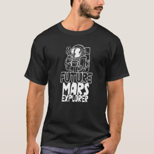 Camiseta Espaço do Planeta Futuro do Explorador Marte