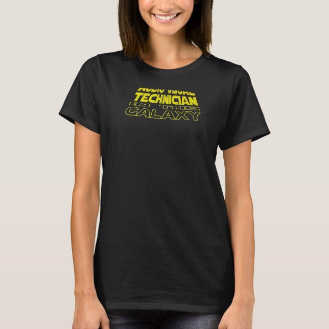 Camiseta Espaço do Técnico Visual de Áudio Volante (Frente)