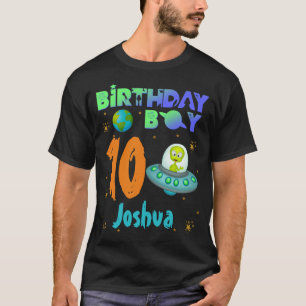 Camiseta Espaco do Tema do Festa de Menino de Aniversário 