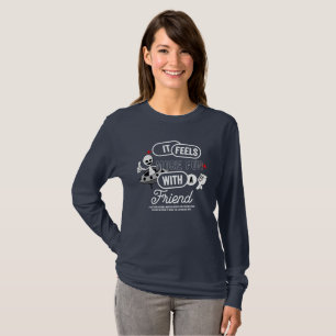 Camiseta Espaço dos Amigos Galácticos (Luz)   Mulheres Long