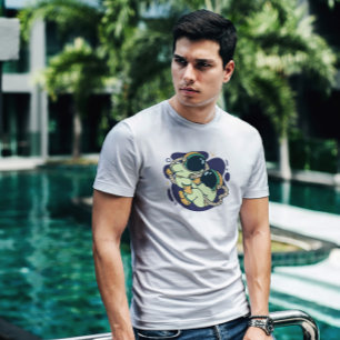Camiseta Espaço dos Astronautas Gêmeos para Bebês
