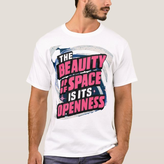 Camiseta espaço e abertura (Frente)