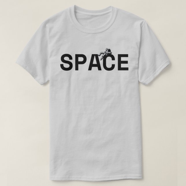 Camiseta Espaço e Astronauta (Frente do Design)