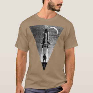 Camiseta Espaço Espacial do Astronauta da Missão à Lua