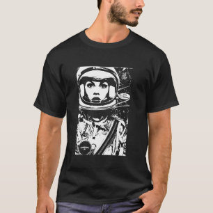 CAMISETA ESPAÇO ESPACIAL MULHER POWER ROCKET UNIVERSE MOON