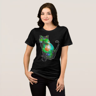 Camiseta Espaço Estelar de Gato