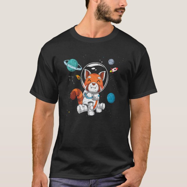 Camiseta Espaço Exterior China Zoo Animal Science Astronaut (Frente)