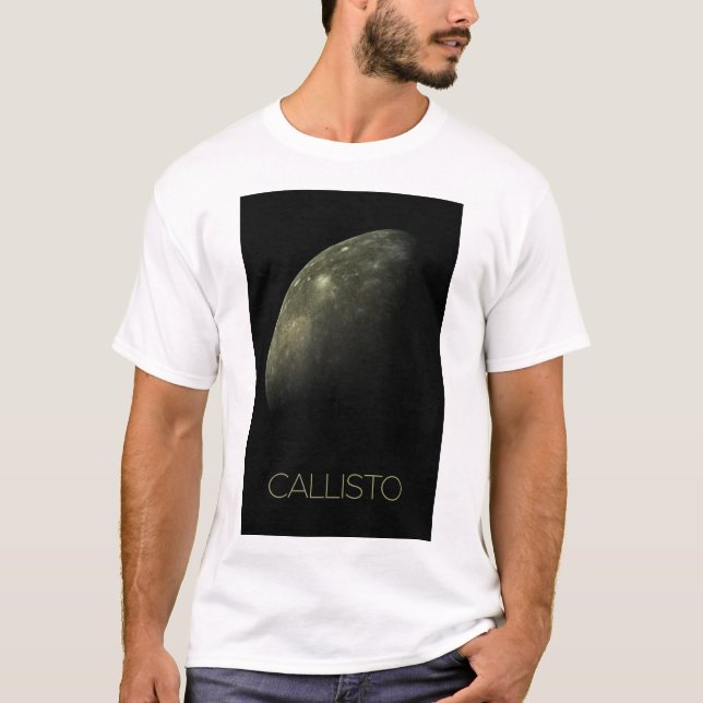 Camiseta Espaço Exterior, Cosmos, Sistema Solar, Callisto d (Frente)