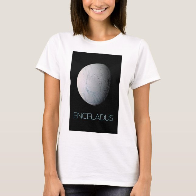 Camiseta Espaço Exterior, Cosmos, Sistema Solar, Encélado D (Frente)