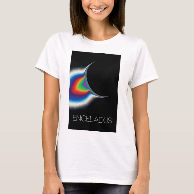 Camiseta Espaço Exterior, Cosmos, Sistema Solar, Encélado D (Frente)