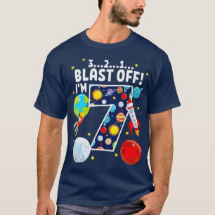 Camiseta Espaço Exterior - Festa de aniversário de 7 de 321