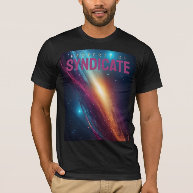 Camiseta Espaço Galáxia Cósmica Abstrata Vibrante (Frente)