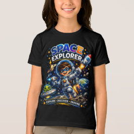 Camiseta Espaço Kids | Explorador Espacial